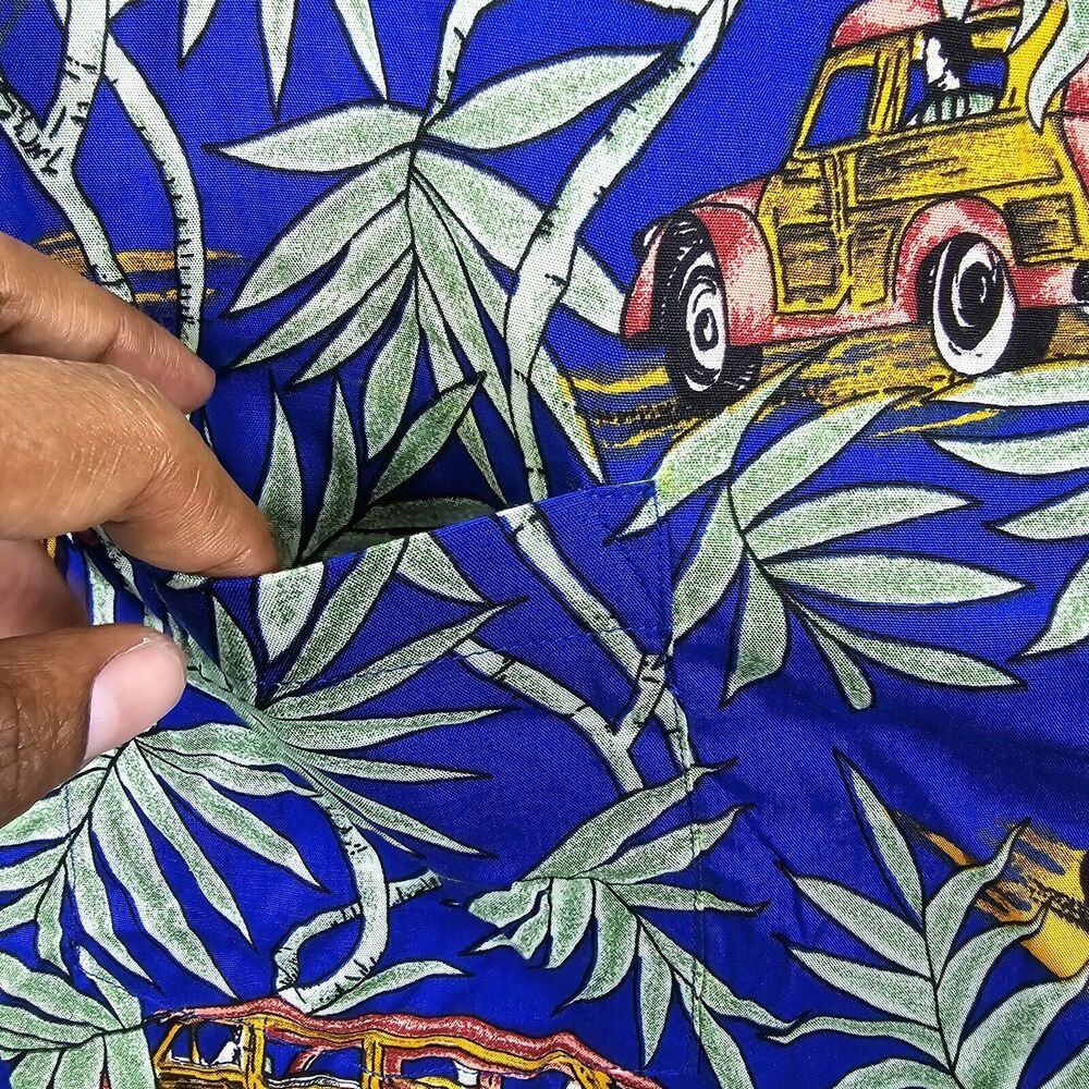 Kahala Suns Hawaiian Shirt Men's Button Up Floral Short Sleeve Multicolor Size L - Picture 6 of 11